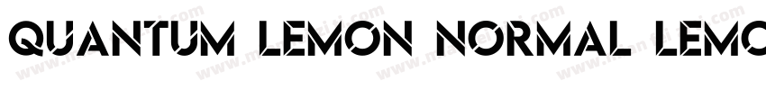 Quantum Lemon Normal Lemon Normal字体转换